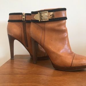 Tory Burch Camel Ankle Boots